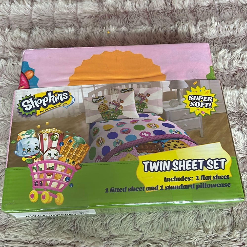 SHOPKINS twin Sheet set